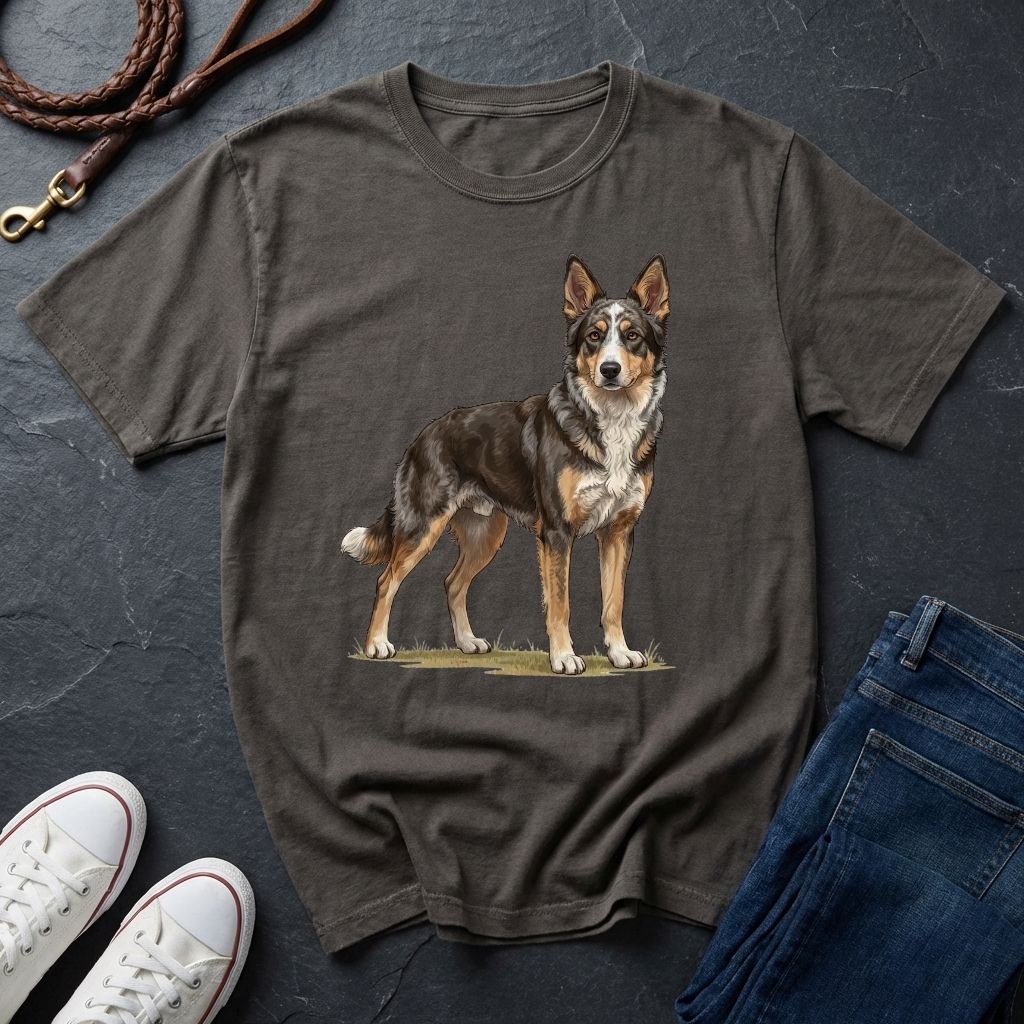 Mudi Dog Shirt - Rare Breed Curly Coat Detailed Portrait - Comfort Colors 1717