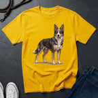 Mudi Dog Shirt - Rare Breed Curly Coat Detailed Portrait - Comfort Colors 1717