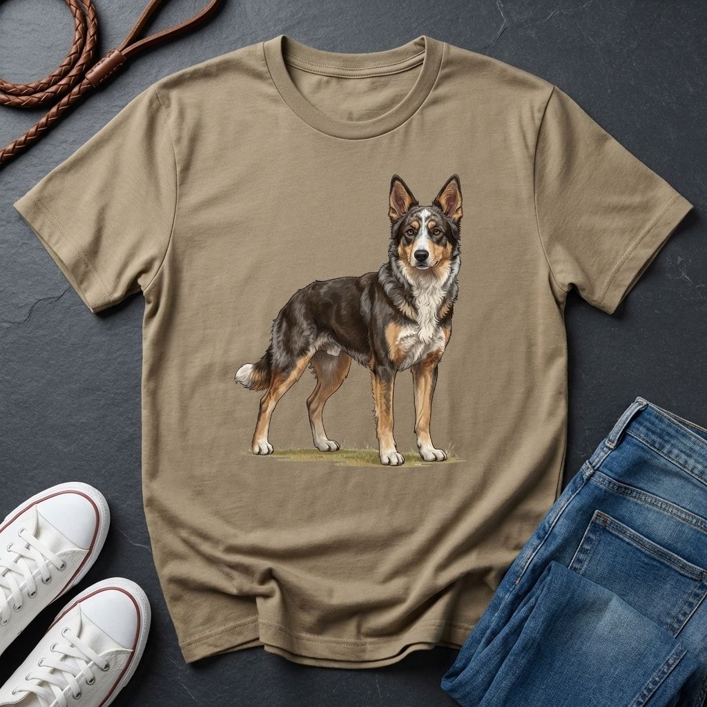 Mudi Dog Shirt - Rare Breed Curly Coat Detailed Portrait - Comfort Colors 1717