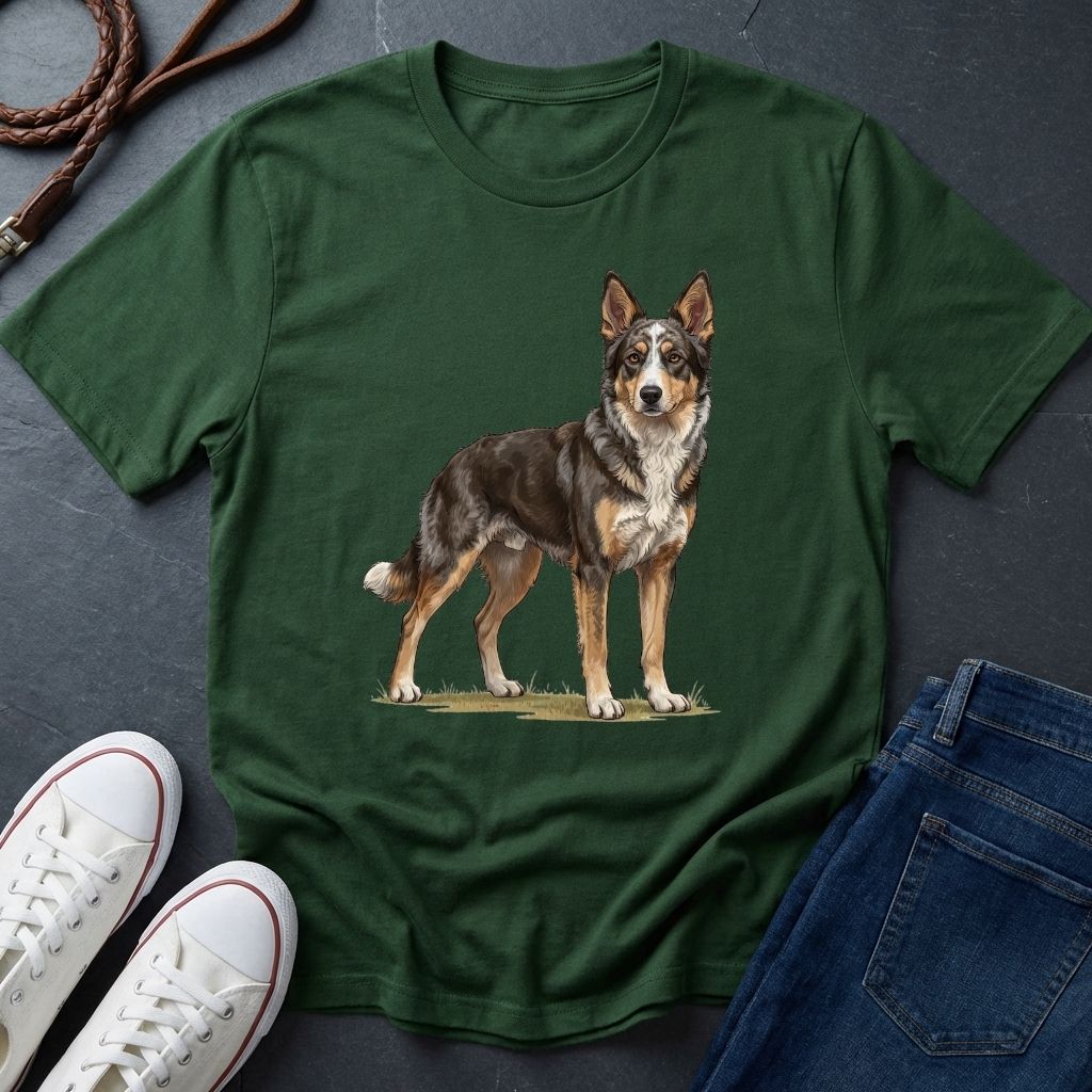 Mudi Dog Shirt - Rare Breed Curly Coat Detailed Portrait - Comfort Colors 1717