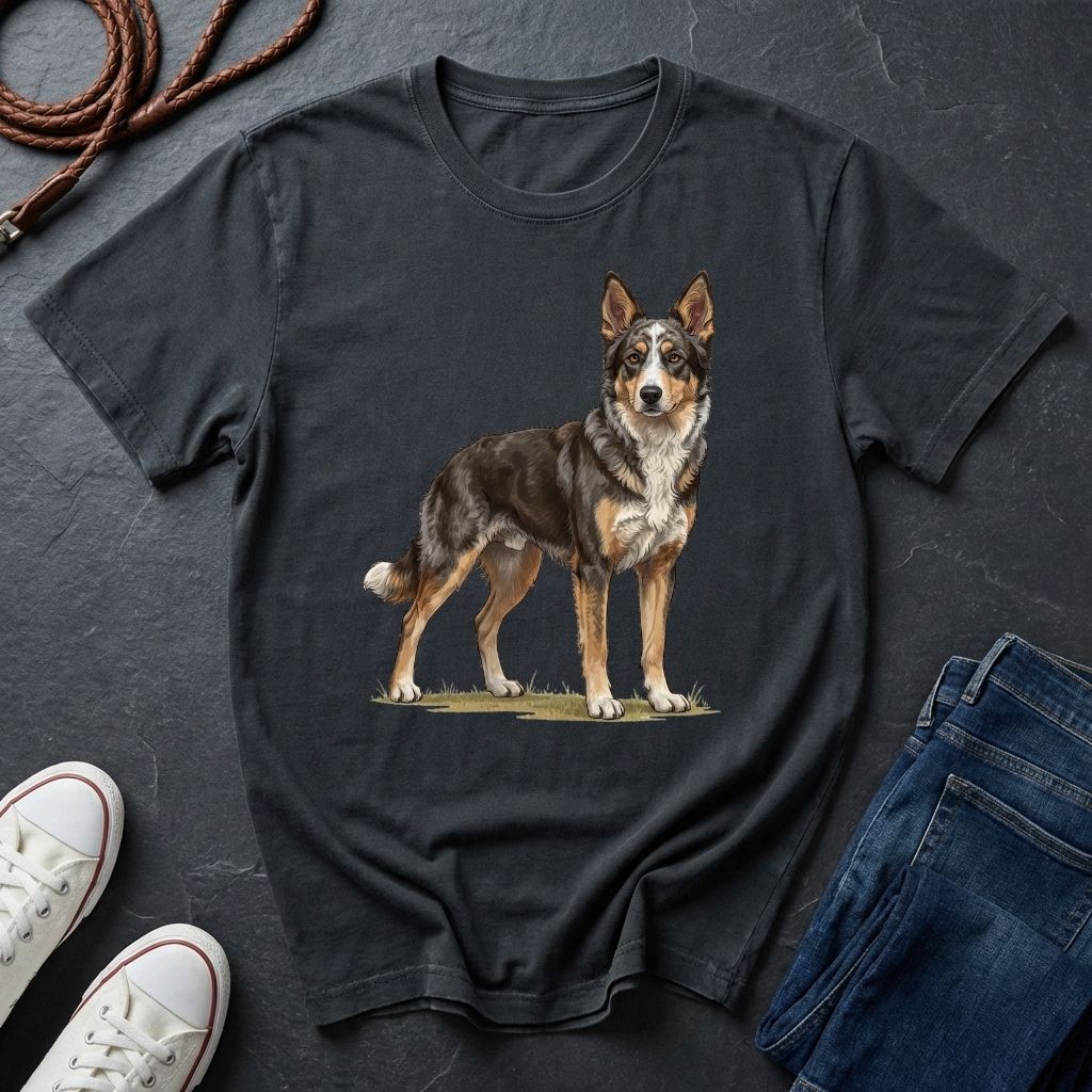 Mudi Dog Shirt - Rare Breed Curly Coat Detailed Portrait - Comfort Colors 1717