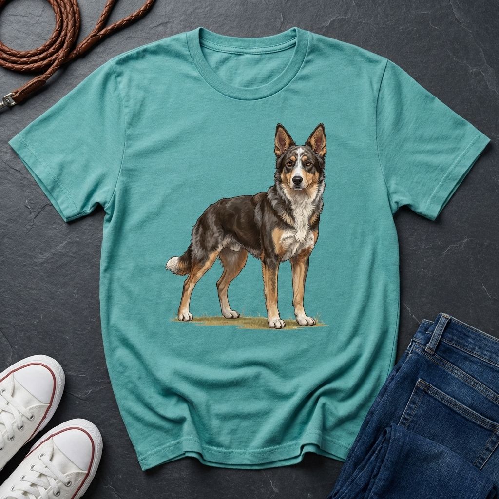 Mudi Dog Shirt - Rare Breed Curly Coat Detailed Portrait - Comfort Colors 1717