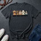 More Dogs Less People Shirt - Funny Dog Owner Gift - Retro Comfort Colors 1717 Tee