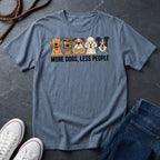 More Dogs Less People Shirt - Funny Dog Owner Gift - Retro Comfort Colors 1717 Tee