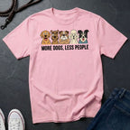 More Dogs Less People Shirt - Funny Dog Owner Gift - Retro Comfort Colors 1717 Tee