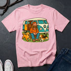 Vintage Hippie Van T-Shirt with Dogs - Retro 60s 70s Van Life Shirt - Comfort Colors 1717