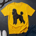 Black Poodle Graphic Pop Art Shirt — Elegant Dog Portrait — Comfort Colors 1717