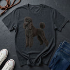 Black Poodle Graphic Pop Art Shirt — Elegant Dog Portrait — Comfort Colors 1717