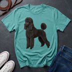 Black Poodle Graphic Pop Art Shirt — Elegant Dog Portrait — Comfort Colors 1717