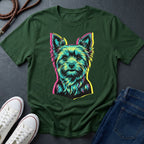 Yorkie Pop Art Shirt, Warhol Style Yorkshire Terrier Tee, Streetwear Misprint Graphic, Comfort Colors 1717, Dog Lover Gift