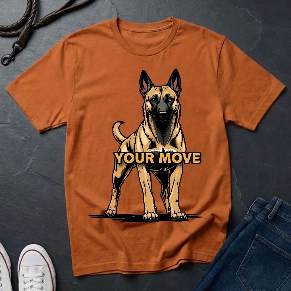 Belgian Malinois T-Shirt - Funny K9 Handler Gift - Your Move Guard Dog - Comfort Colors 1717