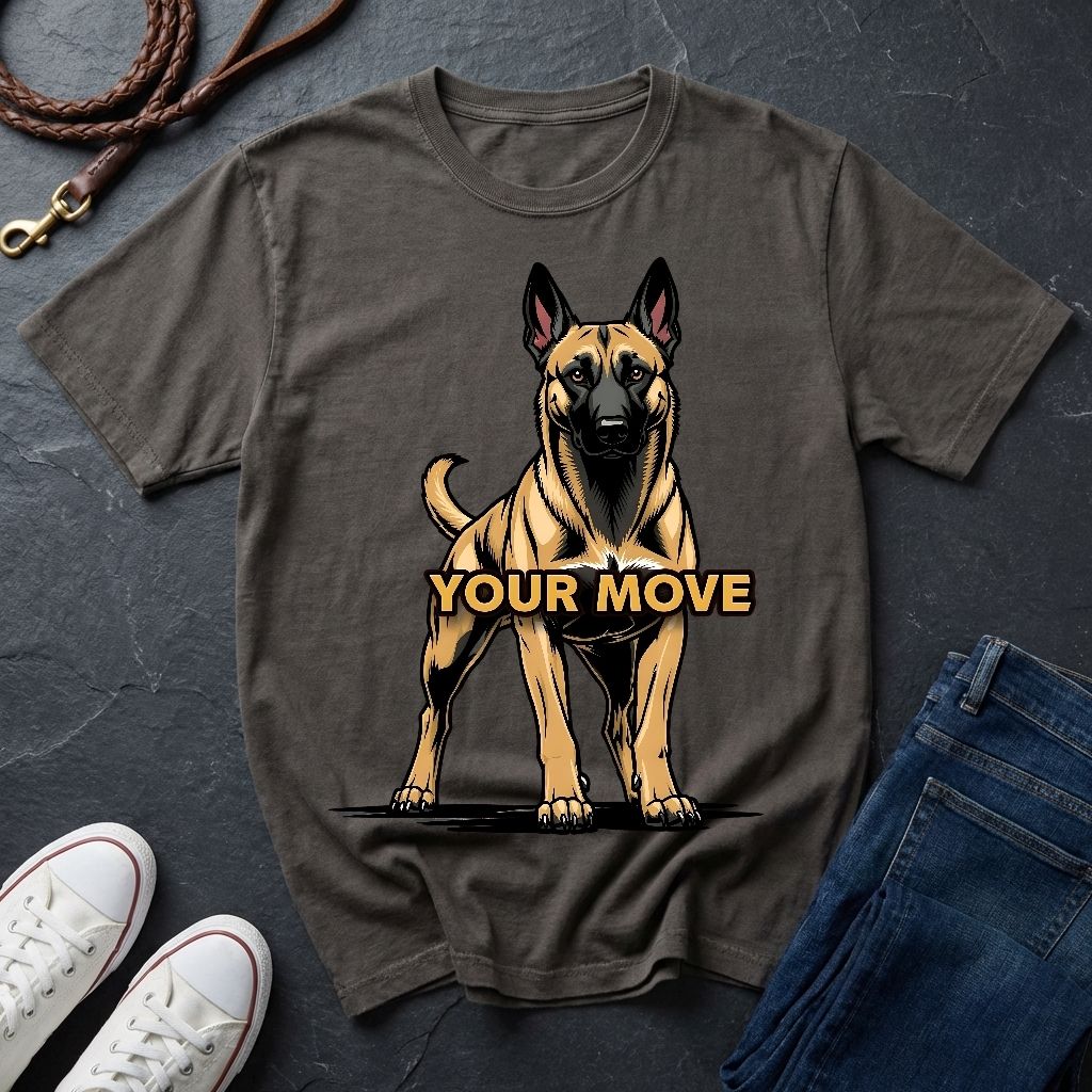 Belgian Malinois T-Shirt - Funny K9 Handler Gift - Your Move Guard Dog - Comfort Colors 1717