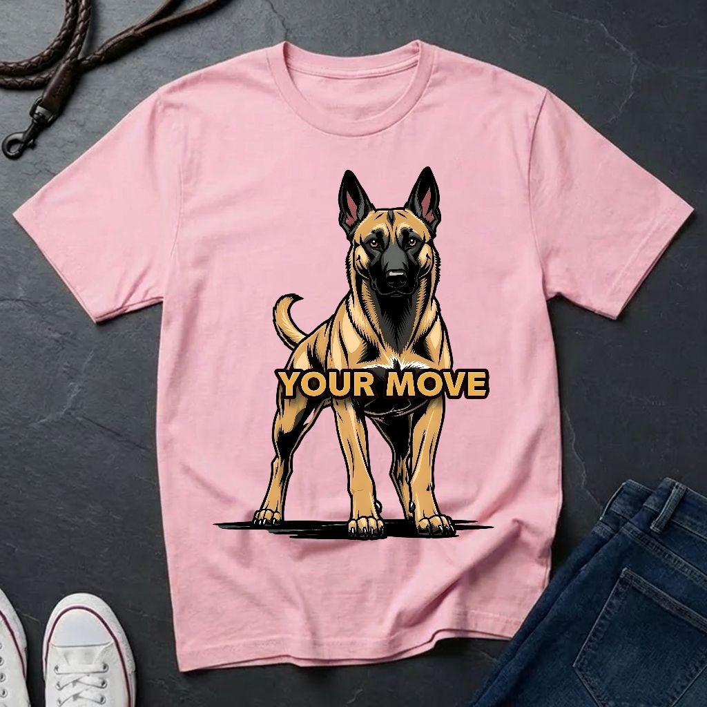 Belgian Malinois T-Shirt - Funny K9 Handler Gift - Your Move Guard Dog - Comfort Colors 1717