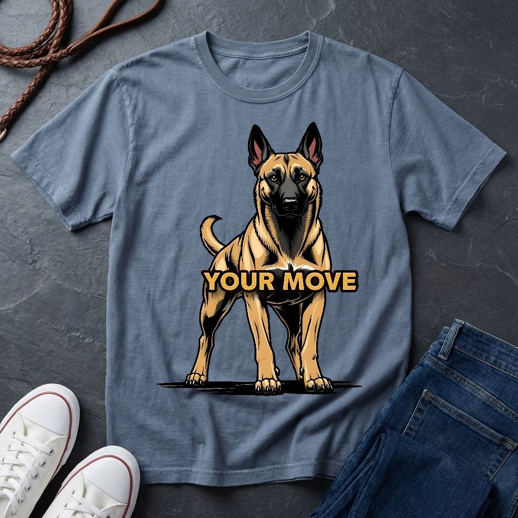 Belgian Malinois T-Shirt - Funny K9 Handler Gift - Your Move Guard Dog - Comfort Colors 1717