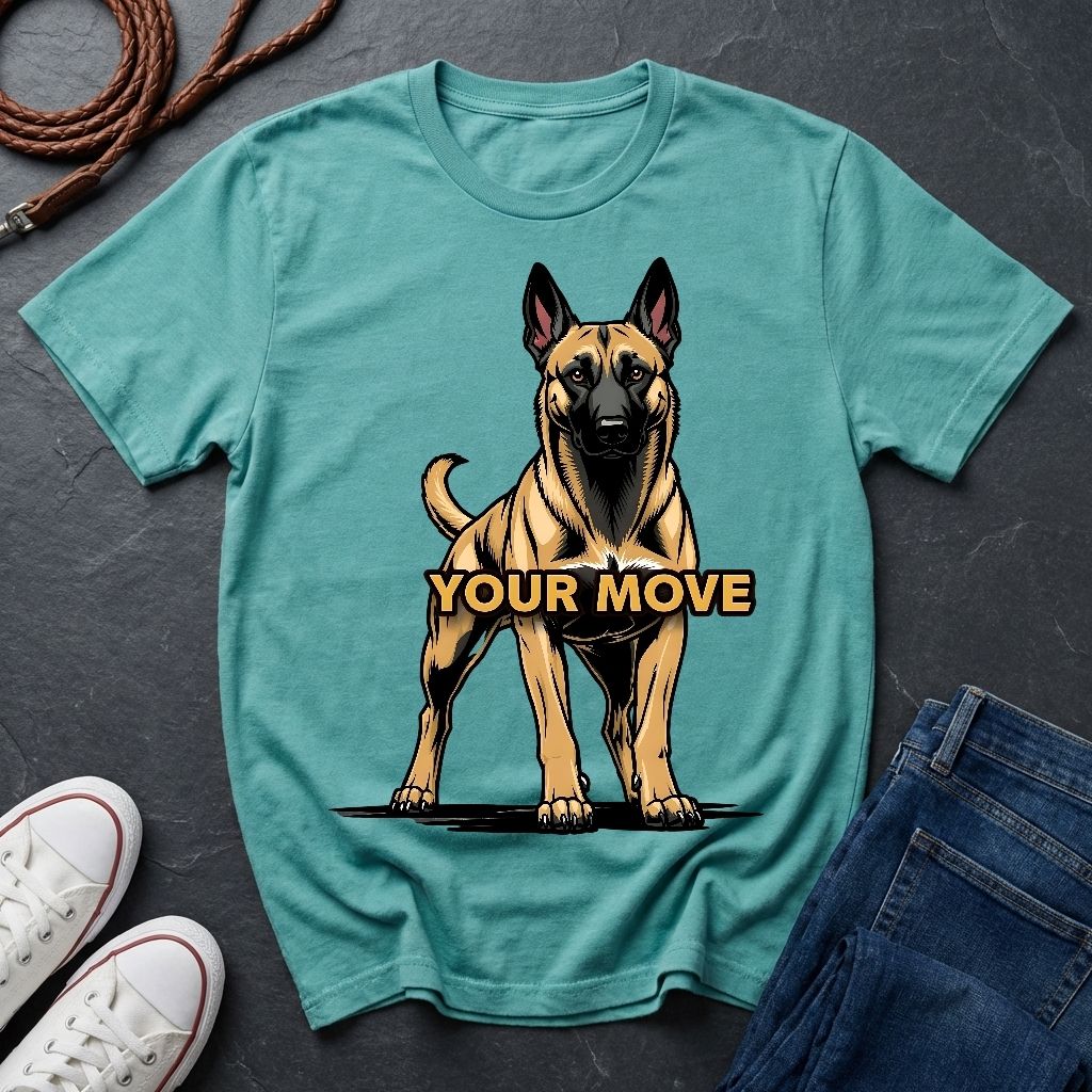 Belgian Malinois T-Shirt - Funny K9 Handler Gift - Your Move Guard Dog - Comfort Colors 1717