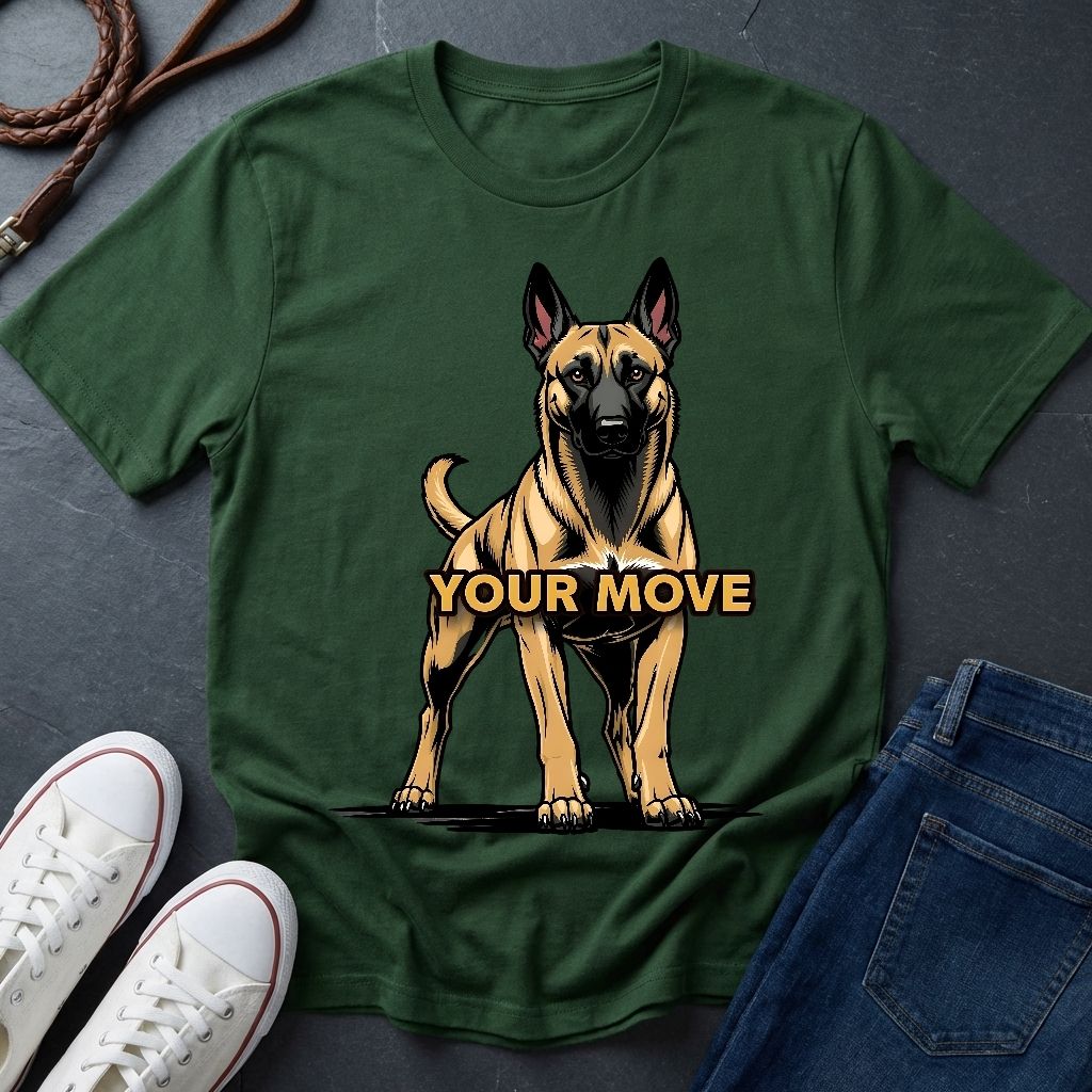 Belgian Malinois T-Shirt - Funny K9 Handler Gift - Your Move Guard Dog - Comfort Colors 1717