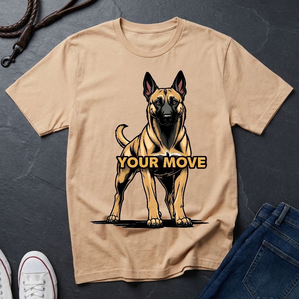 Belgian Malinois T-Shirt - Funny K9 Handler Gift - Your Move Guard Dog - Comfort Colors 1717