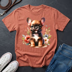 French Bulldog Floral T-Shirt — Cute Puppy Comfort Colors Design