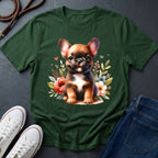 French Bulldog Floral T-Shirt — Cute Puppy Comfort Colors Design