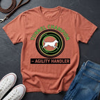 Agility Handler "Tunnel Champion" Shirt — Graphic Art Dog Agility Sport Tee