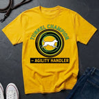 Agility Handler "Tunnel Champion" Shirt — Graphic Art Dog Agility Sport Tee
