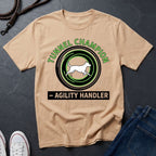 Agility Handler "Tunnel Champion" Shirt — Graphic Art Dog Agility Sport Tee