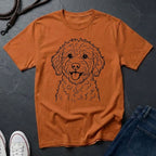 Lagotto Romagnolo Line Art Shirt — Bold Minimalist Curly Dog Tee