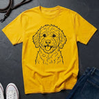 Lagotto Romagnolo Line Art Shirt — Bold Minimalist Curly Dog Tee