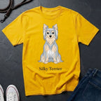 Silky Terrier Graphic Pop Art Shirt — Modern Australian Silky Terrier Tee