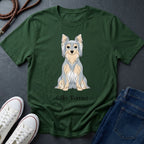 Silky Terrier Graphic Pop Art Shirt — Modern Australian Silky Terrier Tee