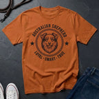 Australian Shepherd Heritage Badge Shirt — Loyal Smart True Dog Tee