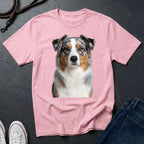 Australian Shepherd Photo-Realistic Shirt — High Detail Blue Merle Portrait Tee