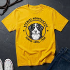 Bernese Mountain Dog Heritage Badge Shirt — Gentle Loyal True Dog Tee