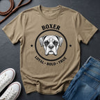 Boxer Dog T-Shirt — 'BOXER' Loyal • Bold • True Vintage Graphic Tee