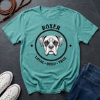 Boxer Dog T-Shirt — 'BOXER' Loyal • Bold • True Vintage Graphic Tee