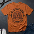 Cavalier King Charles Spaniel Heritage Badge Shirt — Loyal Sweet True Dog Tee