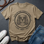 Cavalier King Charles Spaniel Heritage Badge Shirt — Loyal Sweet True Dog Tee