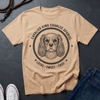 Cavalier King Charles Spaniel Heritage Badge Shirt — Loyal Sweet True Dog Tee