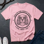 Cavalier King Charles Spaniel Heritage Badge Shirt — Loyal Sweet True Dog Tee