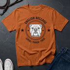 English Bulldog Heritage Badge Shirt — Loyal Tough True Dog Breed Tee