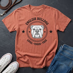 English Bulldog Heritage Badge Shirt — Loyal Tough True Dog Breed Tee