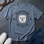 English Bulldog Heritage Badge Shirt — Loyal Tough True Dog Breed Tee