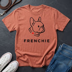 Frenchie Minimalist Shirt — Bold Line Art French Bulldog Tee — Comfort Colors 1717