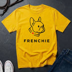 Frenchie Minimalist Shirt — Bold Line Art French Bulldog Tee — Comfort Colors 1717