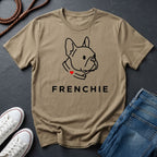 Frenchie Minimalist Shirt — Bold Line Art French Bulldog Tee — Comfort Colors 1717