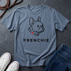 Frenchie Minimalist Shirt — Bold Line Art French Bulldog Tee — Comfort Colors 1717
