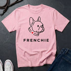 Frenchie Minimalist Shirt — Bold Line Art French Bulldog Tee — Comfort Colors 1717