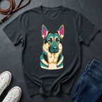 German Shepherd "Guardian" Graphic Pop Art Tee - Comfort Colors 1717