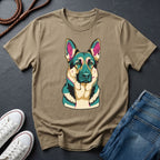German Shepherd "Guardian" Graphic Pop Art Tee - Comfort Colors 1717