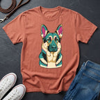 German Shepherd "Guardian" Graphic Pop Art Tee - Comfort Colors 1717